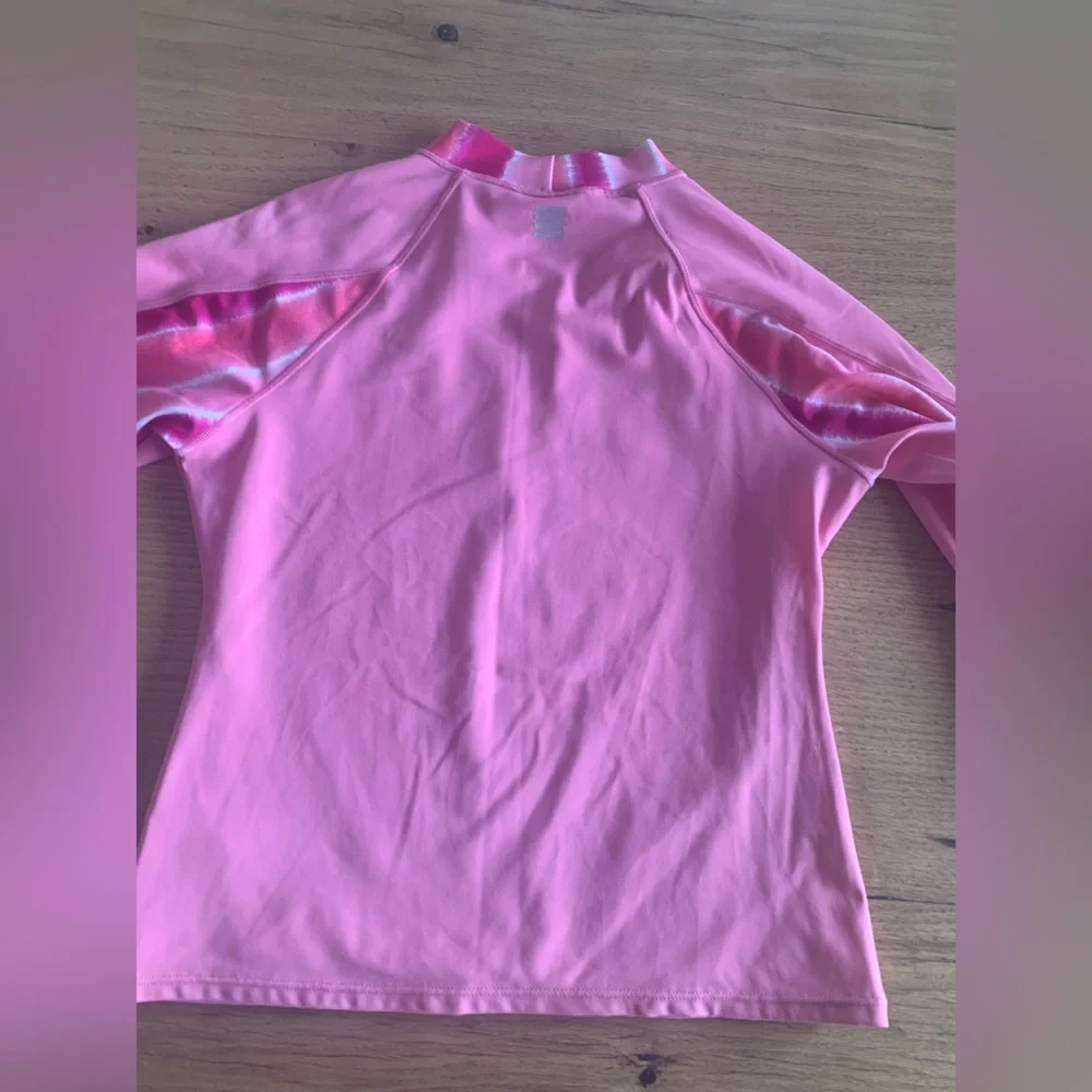 Lands End Tye Dye Rashguard Long Sleeve Pink Girls‎ Medium Preloved